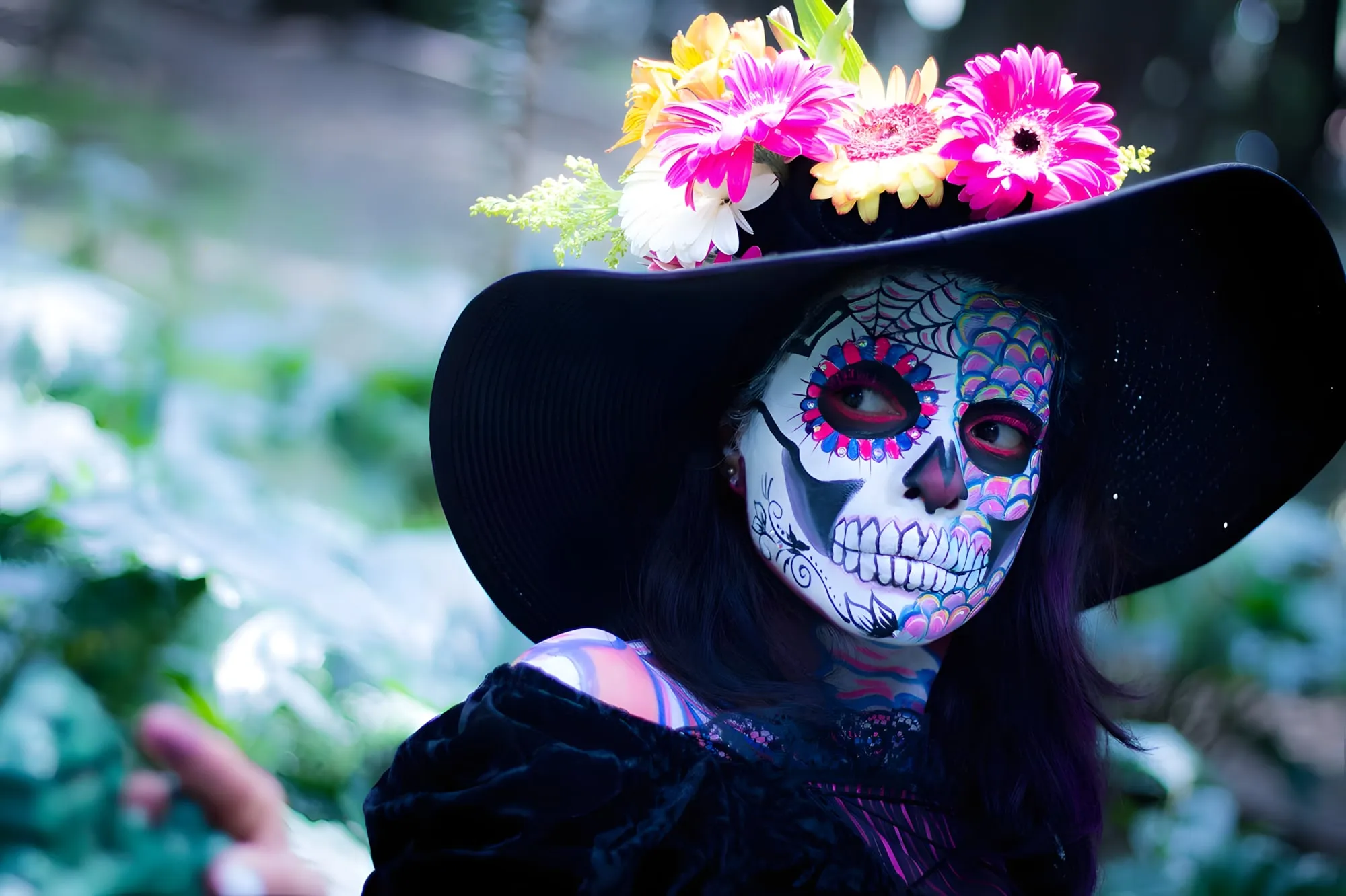 day of the dead, costume, makeup