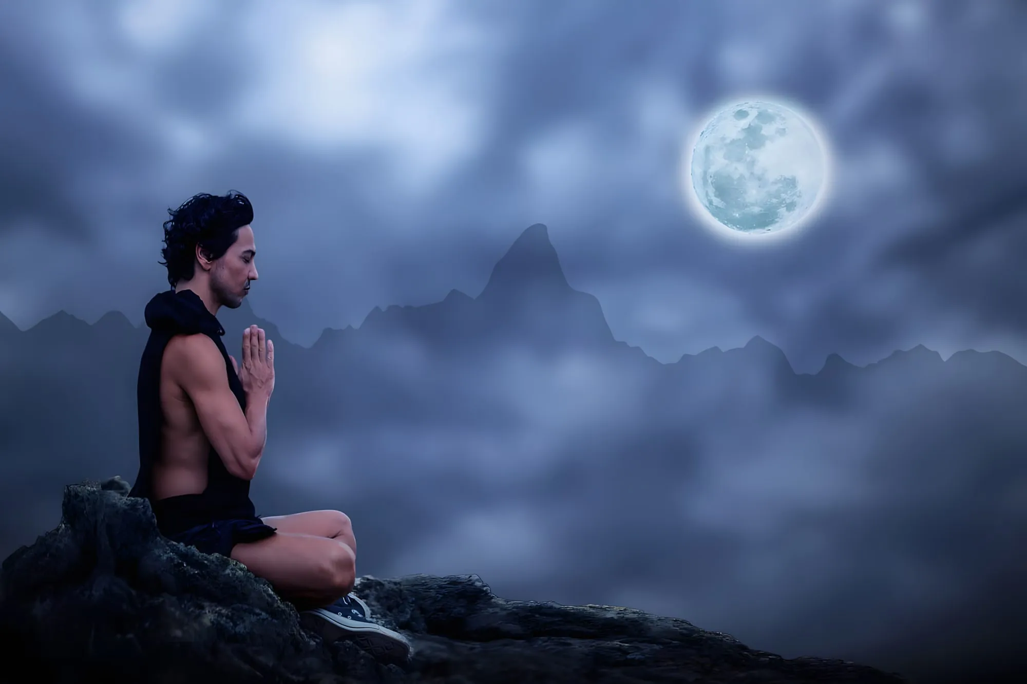 meditation, man, meditate
