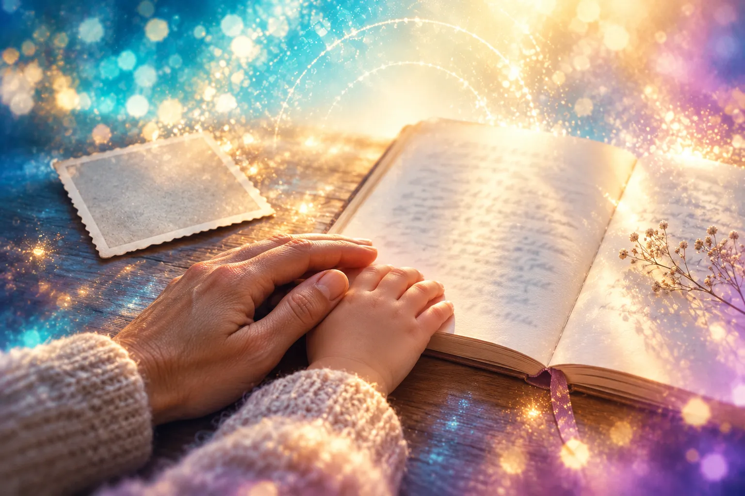Figura di luce tra mani aperte, immagine dedicata alla pratica