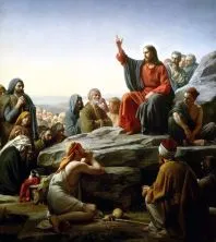 Carl Heinrich Bloch, Il discorso della Montagna, 1877, Frederiksborg (Danimarca), Museo di Storia Naturale.