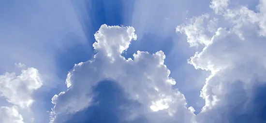 Nuvole, immagine originale dedicata al respiro